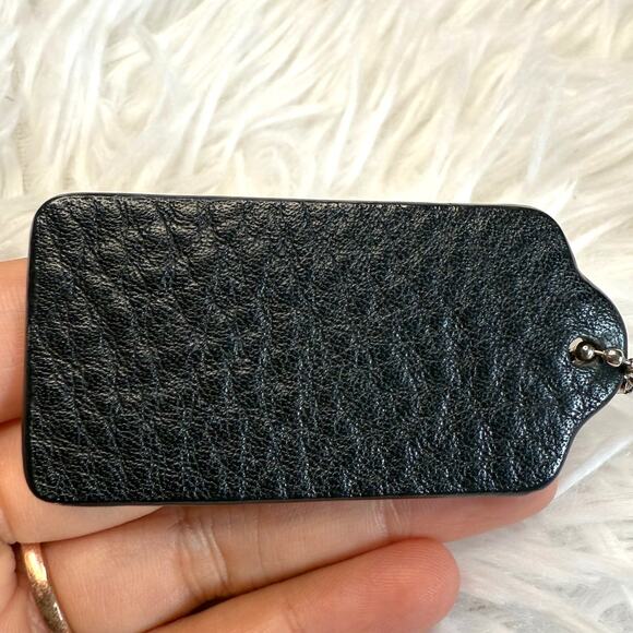 3” COACH Legacy Black Fob Bag Charm Hang tag Hangtag - Picture 2 of 2